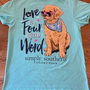 Simply Southern Dog Love Small Tee